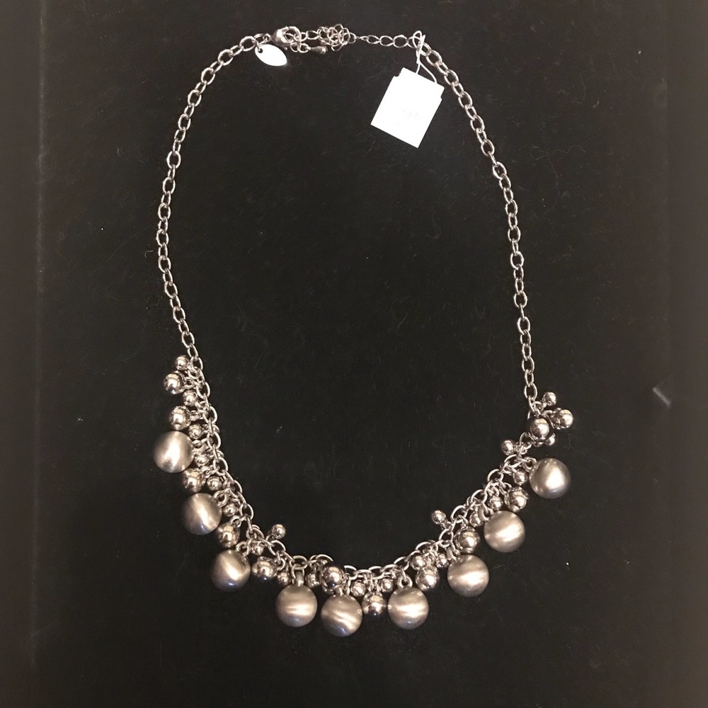Lia Sophia silver pearl necklace